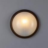 Florina wall ø26 round outdoor IP44 | antique brass