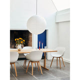 Paper shade oblong ⌀42 | classic white / amber yellow