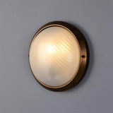 Florina wall ø26 round outdoor IP44 | antique brass