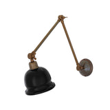 Nico adjustable picture light | antique brass / yellow