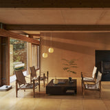 VL 45 Radiohus portable lamp | brass / glossy pale yellow glass