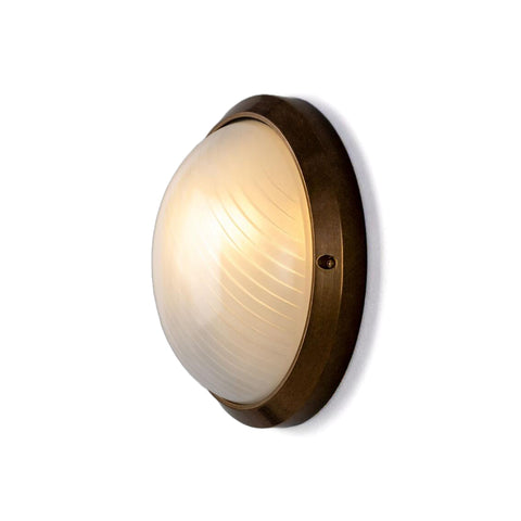 Florina wall ø26 round outdoor IP44 | antique brass