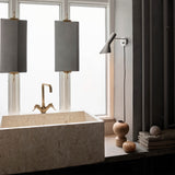 AJ wall lamp | black and brass