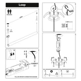 Loop pendant 180 | white