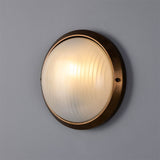 Florina wall ø26 round outdoor IP44 | antique brass