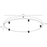 Luana cannopy 5 round ⌀40 | black