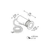 CNC 35 T recessed IP67 | corten