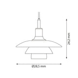 PH 3/2 pendant | black metallised