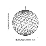 Patera pendant ⌀30-90 | white