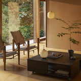 VL 45 Radiohus portable lamp | brass / glossy pale yellow glass