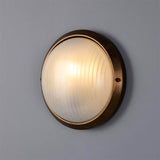 Florina wall ø26 round outdoor IP44 | antique brass