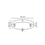 Luana cannopy 5 round ⌀40 | black