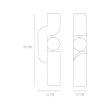 Sitting Man Big floor lamp | dark grey