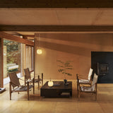 VL 45 Radiohus portable lamp | brass / glossy pale yellow glass