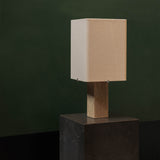 Nonna 49 table lamp | travertine and sand