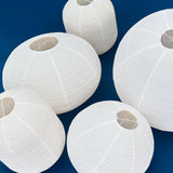 Paper shade oblong ⌀42 | classic white / amber yellow