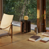 VL 45 Radiohus portable lamp | brass / glossy pale yellow glass