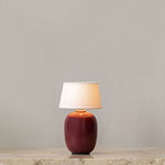 Torso portable table lamp | ruby