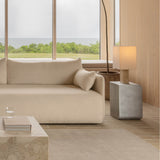 Nonna 49 table lamp | travertine and sand