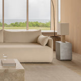 Nonna 49 table lamp | travertine and sand