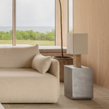 Nonna 49 table lamp | travertine and sand