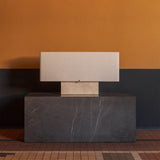 Nonna 30 table lamp | travertine and sand