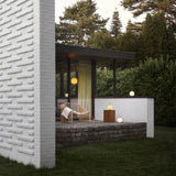 VL 45 Radiohus portable lamp | brass / glossy pale yellow glass