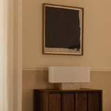 Nonna 30 table lamp | travertine and sand