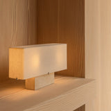Nonna 30 table lamp | travertine and sand