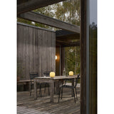 VL 45 Radiohus portable lamp | brass / glossy pale yellow glass