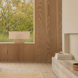 Nonna 30 table lamp | travertine and sand