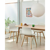 Paper shade oblong ⌀42 | classic white / amber yellow