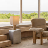 Nonna 49 table lamp | travertine and sand