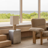 Nonna 49 table lamp | travertine and sand