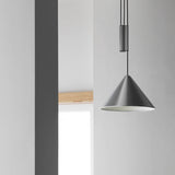 Compass adjustable pendant ⌀43 | brushed aluminium