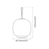 VL 45 Radiohus portable lamp | brass / glossy pale yellow glass