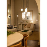 Noor chandelier ⌀65 | white and black chrome