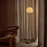 Ball glass floor | sand grey/brass