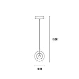 Frame pendant lamp | chrome