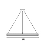 Frame pendant lamp | chrome