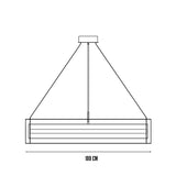 Frame pendant lamp | chrome