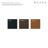 Tura table | black leather