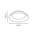 Nivora ceiling/wall ⌀38-45 | white