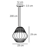 Maluca pendant 29 | glass opal white