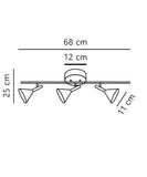 Kelvis 3 ceiling | black