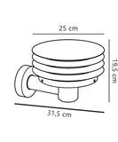 Cirella outdoor wall ⌀25 | seaside black