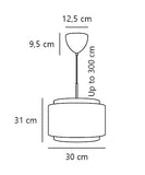 Takai pendant ⌀45 | linen