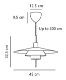 Latika pendant ⌀45 | brushed chrome