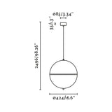 Dome pendant M | satin black