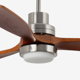 Lantau XL ⌀168 | satin nickel and pine